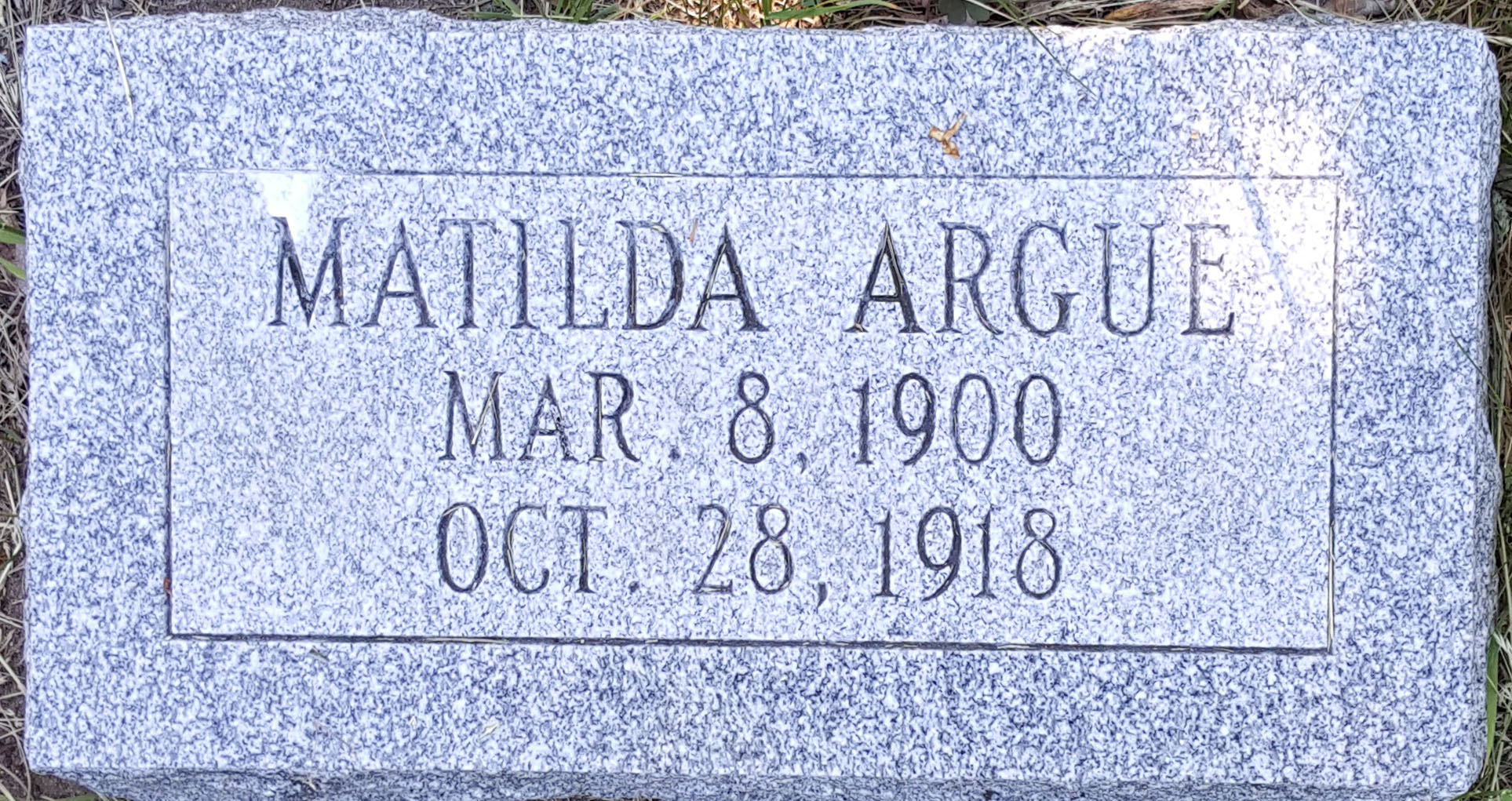 Matilda Argue's Marker